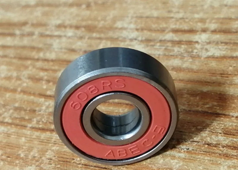 Lot de 10 roulements à billes ABEC 9 608 2RS en acier inoxydable