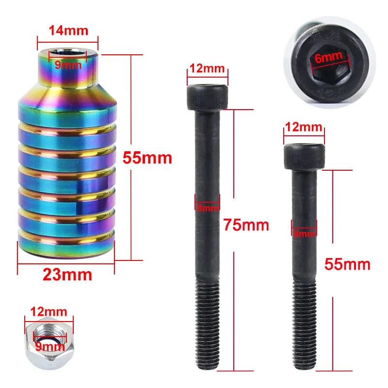 2 pcs Pegs aluminium