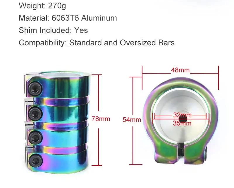Colliers de serrage en aluminium