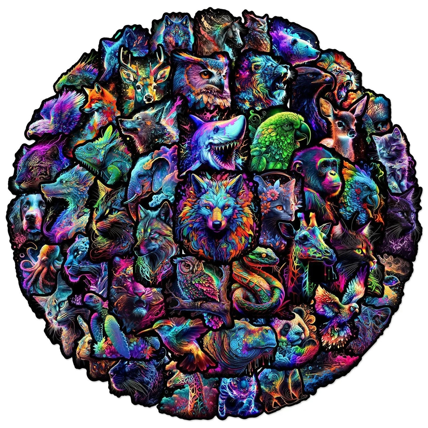 Lot de 10 ou 50 autocollants