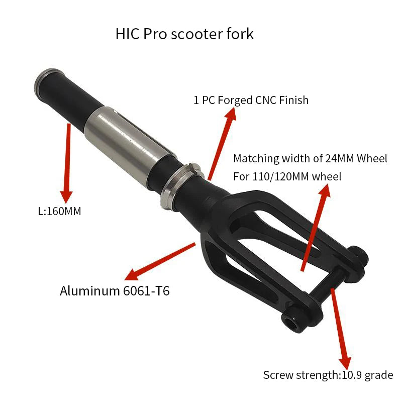 Fourche en aluminium
