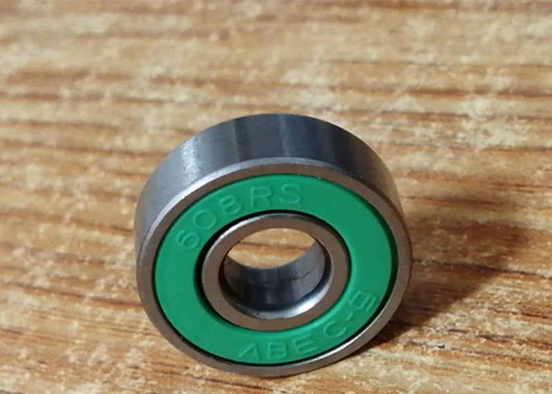 Lot de 10 roulements à billes ABEC 9 608 2RS en acier inoxydable
